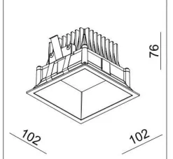LED lampa X-SKY-10W Black IP44 CRI80 3000K (03349B) - ZARlight