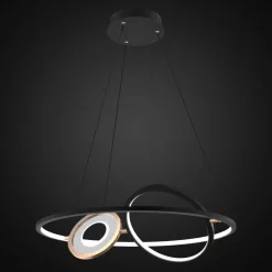 Ledowa lampa wisząca Seppia No.2 Altavola Design (LA115/P_62_1+2_3k_black_gold) - ALTAVOLA DESIGN