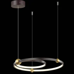 Ledowa lampa wisząca Aurora No.2 Φ 50 cm 3k czarna Altavola Design (LA110/P_50_3k_black) - ALTAVOLA DESIGN