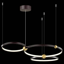 Ledowa lampa wisząca Aurora No.3 Φ 50cm 3k czarna Altavola Design (LA111/P_50_3k_black) - ALTAVOLA DESIGN