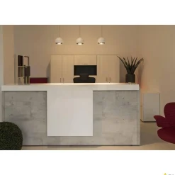 LIGHT EYE, lampa wisząca do szyny wysokonapięciowej 1-fazowej, QPAR111, kolor biały/chrom, maks. 75W, z adapterem 1-fazowym (143621) - SLV