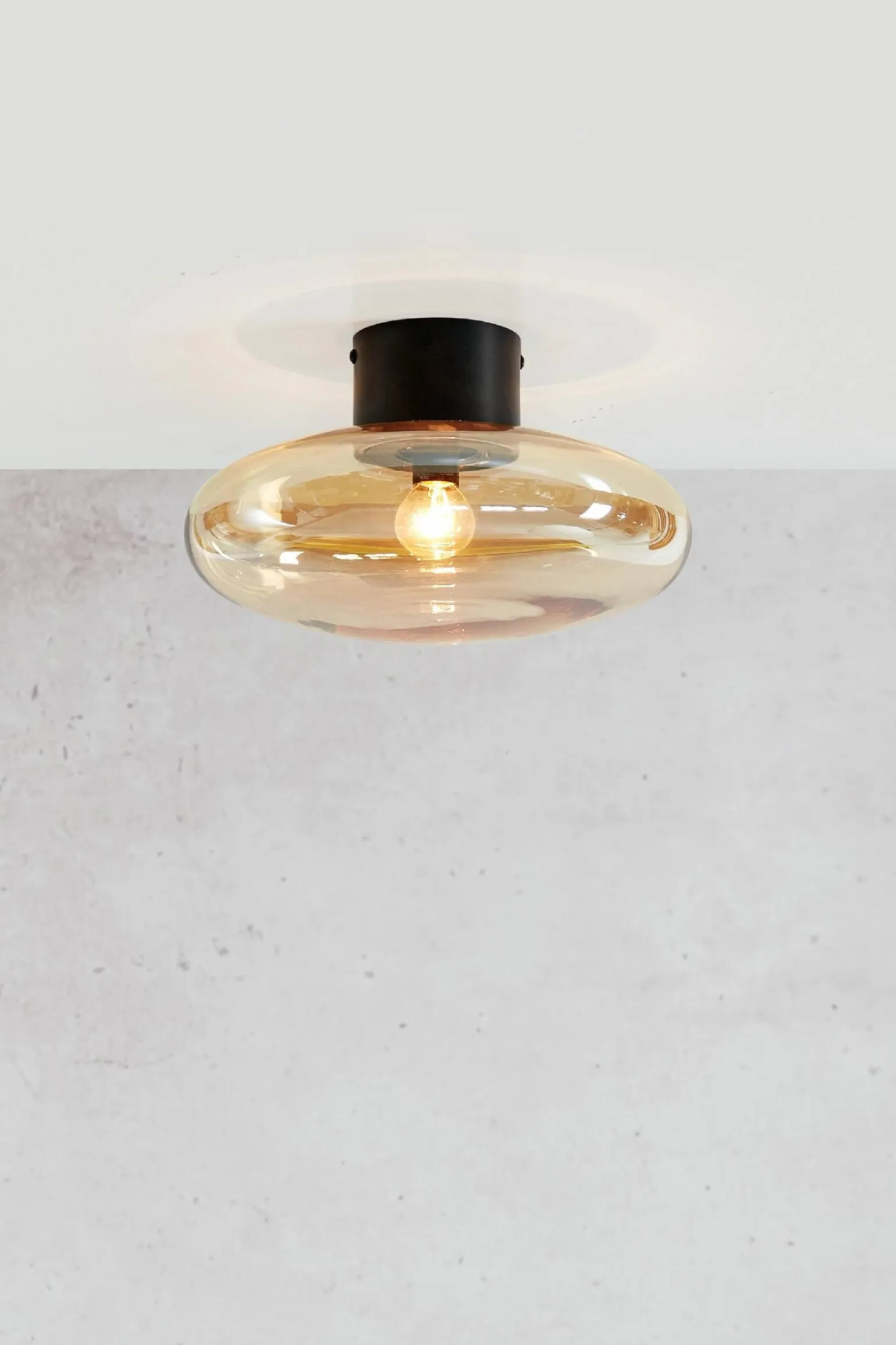 LOCUS Ceiling/Wall 1L Amber/Black (108539) Markslojd