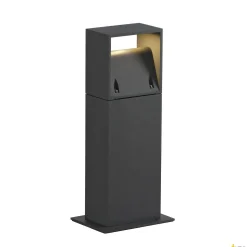LOGS 40, lampa podłogowa outdoor, LED, 3000K, IP44, kwadratowa, antracytowa, D/S/W 13/8/39,5 cm, 8W (232115) - SLV