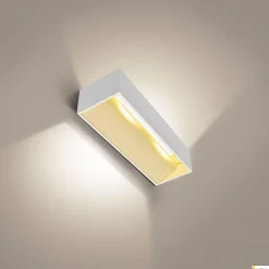 LOGS IN L, lampa ścienna natynkowa LED indoor, kolor biały, 2000-3000K, DIM-TO-WARM (1002929) - SLV