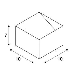 LOGS IN LED ścienna, biała, 2000K0K Dim to Warm