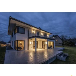 LOGS WALL, lampa ścienna outdoor, LED, 3000K, IP44, kwadratowa, kolor antracytowy, 8W (232105) - SLV