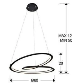 Looping lampa wisząca (527583) - Schuller