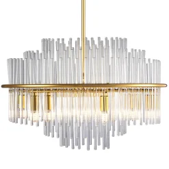 Luksusowa lampa wisząca LUXORIA złota 50*35 cm (ST-8530 gold) - Step into Design