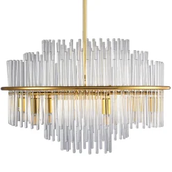 Luksusowa lampa wisząca LUXORIA złota 50*35 cm (ST-8530 gold) - Step into Design