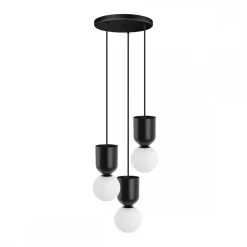 LUOTI 3P czarna lampa wisząca / plafon (LUP322P3) - Ummo