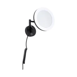 Lusterko kosmetyczne MASUA LED 4W 2700/4000/6500K +wyłącznik IP44 230V czarny matowy / metal (PL71149) - PAULMANN