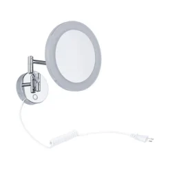 Lusterko kosmetyczne MASUA LED 4W 2700/4000/6500K +wyłącznik IP44 230V czarny matowy / metal (PL71148) - PAULMANN