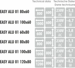 Lustro EASY ALU 01 (EASYALU01) - MCJ