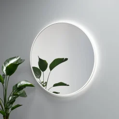 Lustro okrągłe RONDA PLUS w ramie z oświetleniem LED - MCJ