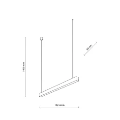 LUXE BLACK LAMPA WISZĄCA LED (18080) - TK Lighting