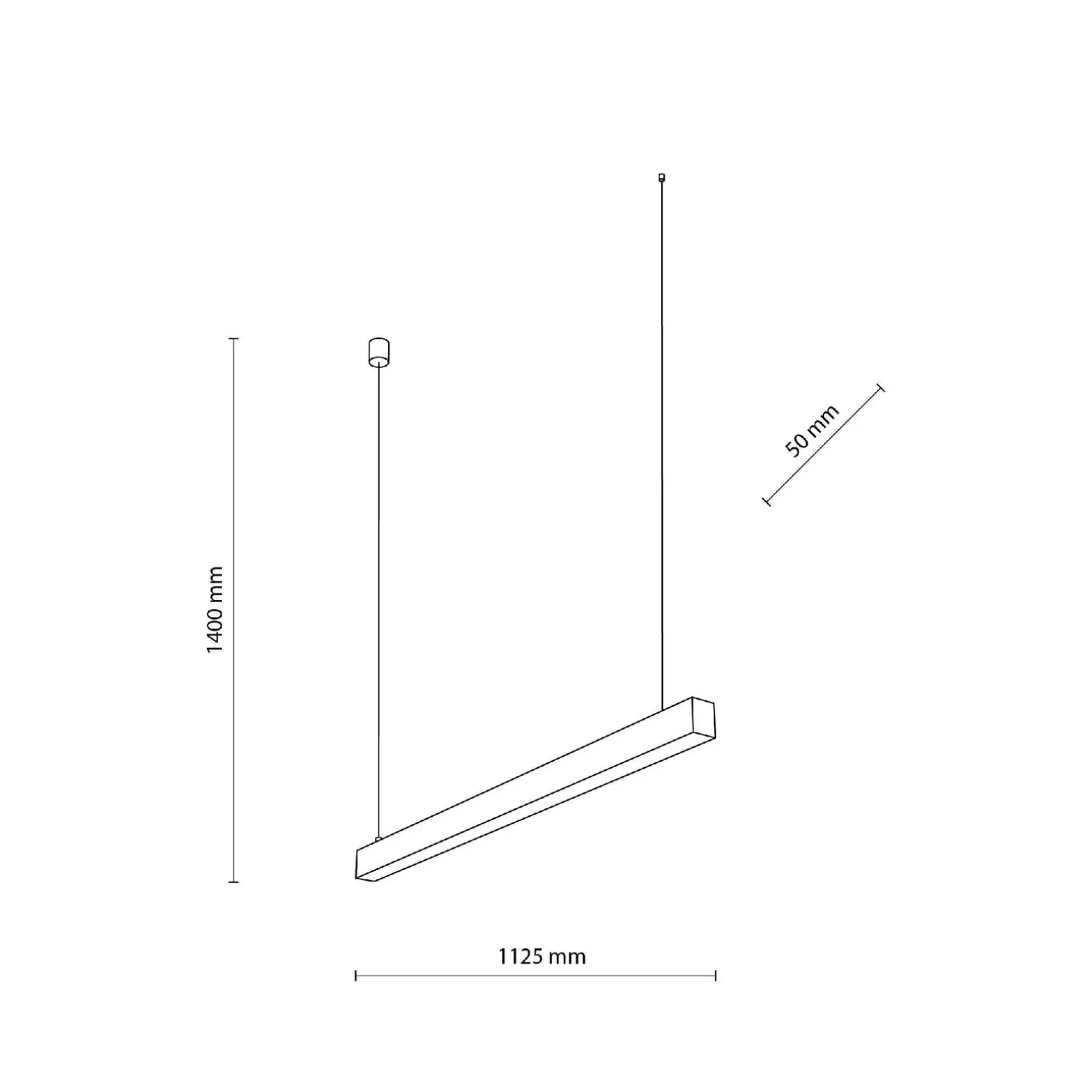 LUXE BLACK LAMPA WISZĄCA LED (18080) - TK Lighting