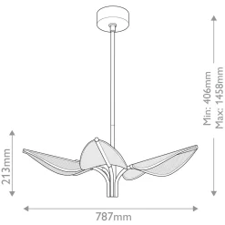 Mała lampa wisząca LED Floriana - Naturalny mosiądz (QN-FLORIANA-P-S-NBR) - Quintiesse