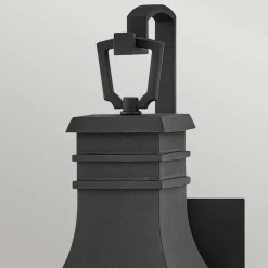 Mała latarnia naścienna Beacon Hill - 1 źródło światła - Czarna (HK-BEACON-HILL-S-MB) - Hinkley