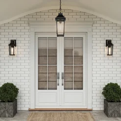 Mała latarnia naścienna Buckley - 1 źródło światła - Matowa czerń (QZ-BUCKLEY-S-MBK) - Elstead Lighting