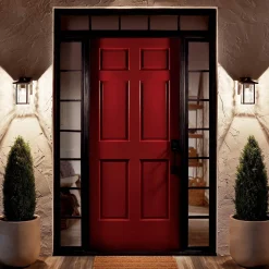 Mała latarnia naścienna Cappanna - 1 źródło światła - Strukturalna czerń (KL-CAPPANNA-S-BKT) - Elstead Lighting