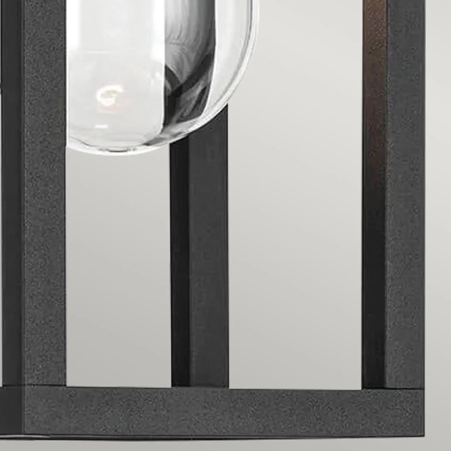 Mała latarnia naścienna Hone - 1 źródło światła - Strukturalna czerń (KL-HONE-S-BKT) - Elstead Lighting