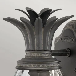 Mała latarnia naścienna Plantation - 1 źródło światła - Czarna (HK-PLANTATION-S-MB) - Hinkley