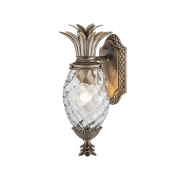 Mała latarnia naścienna Plantation - 1 źródło światła - Oksydowany brąz (HK-PLANTATION-S-BU) - Hinkley