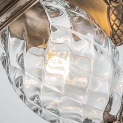 Mała latarnia naścienna Plantation - 1 źródło światła - Oksydowany brąz (HK-PLANTATION-S-BU) - Hinkley