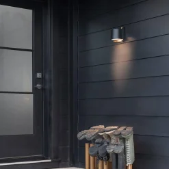 Mała latarnia naścienna Scout - 1 źródło światła - Czarna (HK-SCOUT-BK) - Hinkley