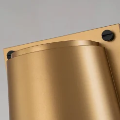 Mała latarnia naścienna Scout - 1 źródło światła - Malowany stary mosiądz (HK-SCOUT-PHB) - Hinkley