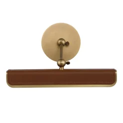 Mała obrazówka LED Valise Picture - Vintage mosiądz, skóra koniakowa (QN-VALISE-PL-S-VBS-CL) - Quintiesse