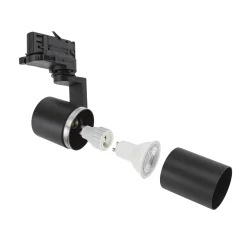 MADARA MINI II GU10 NA SZYNOPRZEWÓD 3F GU10 250V IP20 56,5x121x172mm CZARNY (SLIP003007) - Spectrum LED