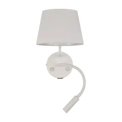 MAJA WHITE KINKIET + USB (10204) - TK Lighting