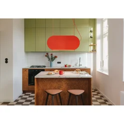 MALUMI A czerwonopomarańczowa sufitowa lampa wisząca (MLA61212P2) - Ummo