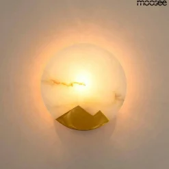 Marmurowy kinkiet LUXIO złoty (MSE1501100444) - Moosee