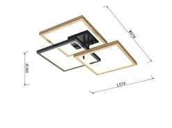 MATERA - Lampa sufitowa trójka kwadraty (9022-306S) - Aviano Lighting