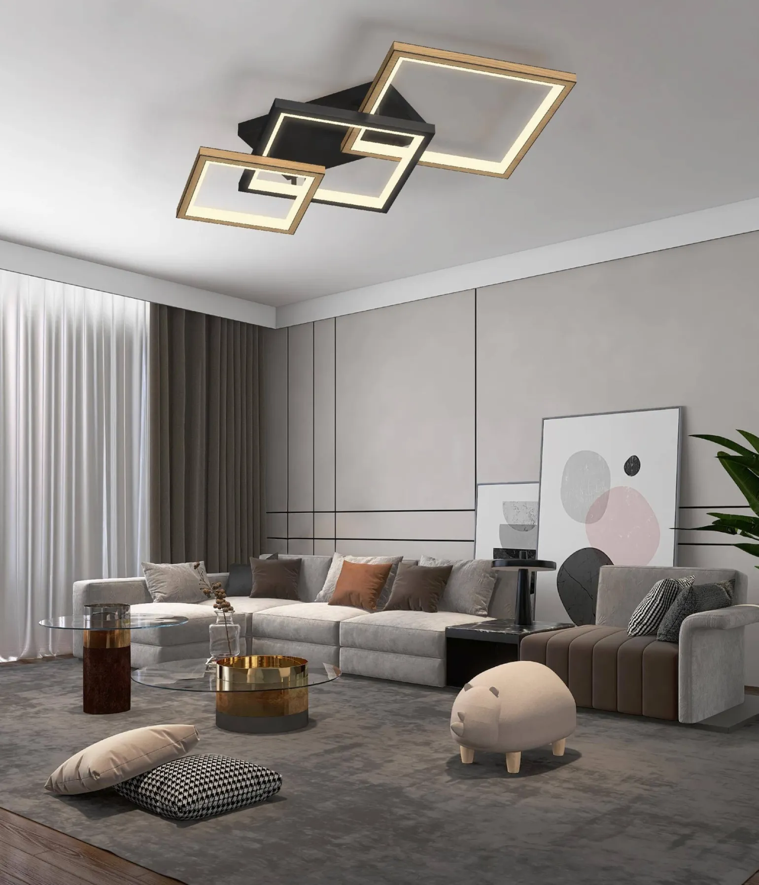 MATERA - Lampa sufitowa trójka romby (9022-306M) - Aviano Lighting