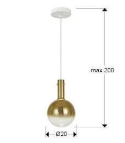 Matices lampa wisząca 1L (553722) - Schuller