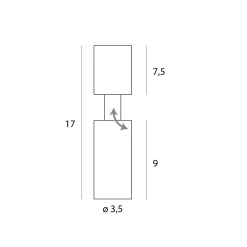 MAXLIGHT C0248 LAMPA SUFITOWA HALO B BLACK