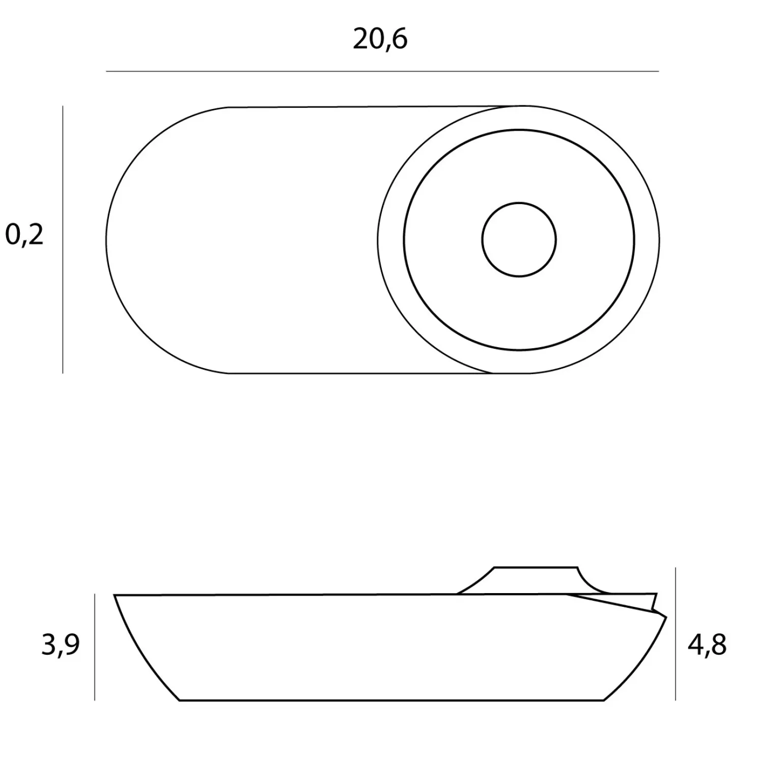 MAXLIGHT C0267 LAMPA SUFITOWA VECTOR 10W BIAŁA