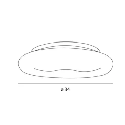 MAXLIGHT C0233 PLAFON DUO 34CM