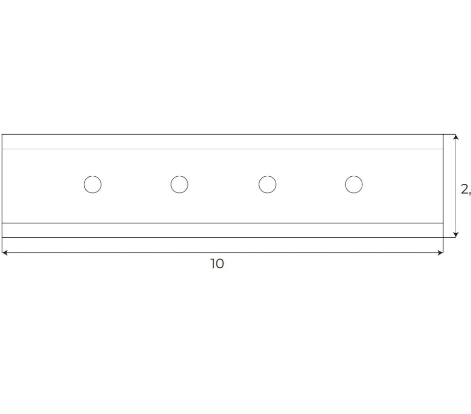 MAXLIGHT MA0009 adaptor do łączenia szyna + szyna (1 sztuka) MT0001, MT0002, MT0011, MT0012