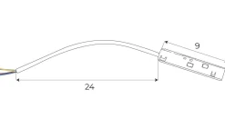 MAXLIGHT MA0001 Zasilanie szyny przy użyciu zasilacza zewnętrznego MA0007