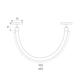 MAXLIGHT M0035N LAMPA MAGNETYCZNA BIAŁA SYSTEM ON/OFF 15W 1028LM 3000K