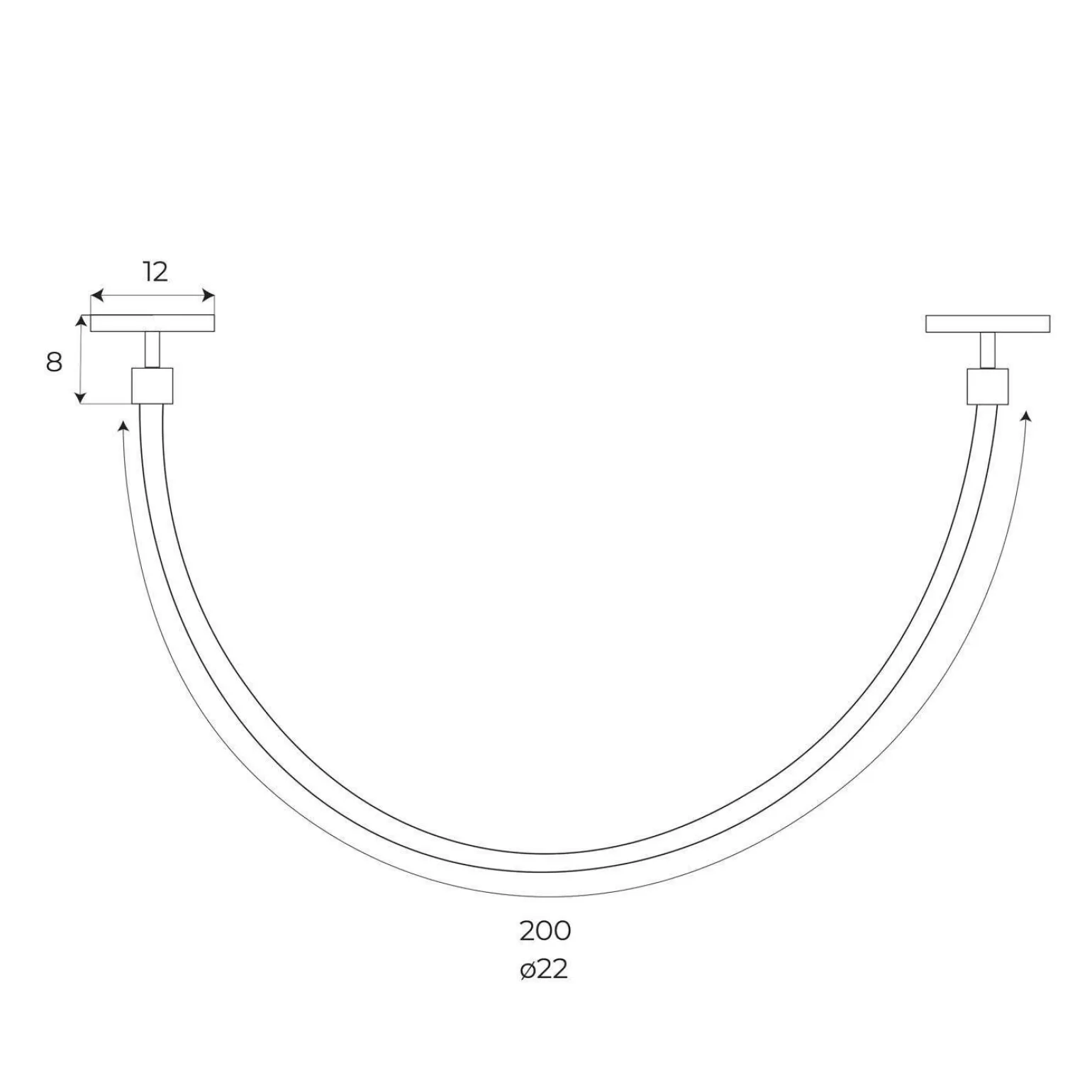 MAXLIGHT M0022N LAMPA MAGNETYCZNA SYSTEM ON/OFF 20W 1404LM 3000K