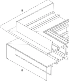 MAXLIGHT MT0009. Kątownik do użycia przy uskoku na suficie. Do szyn MT0006, MT0007