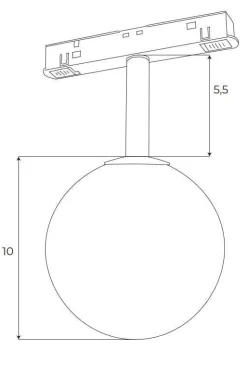 MAXLIGHT M0016Z LAMPA MAGNETYCZNA SYSTEM ZIGBEE 6W 525LM 2700/5000K