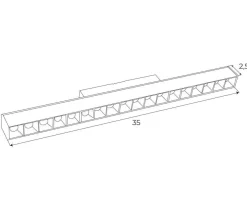 MAXLIGHT M0005Z LAMPA MAGNETYCZNA LINIOWA SYSTEM ZIGBEE 18W 1049LM 2700/5000K