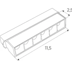 MAXLIGHT M0003Z LAMPA MAGNETYCZNA LINIOWA SYSTEM ZIGBEE 6W 340LM 2700/5000K