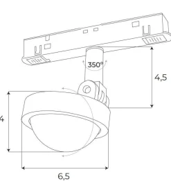 MAXLIGHT M0046Z REFLEKTOR MAGNETYCZNY BIAŁY SYSTEM ZIGBEE 8W 766LM 2700/5000K